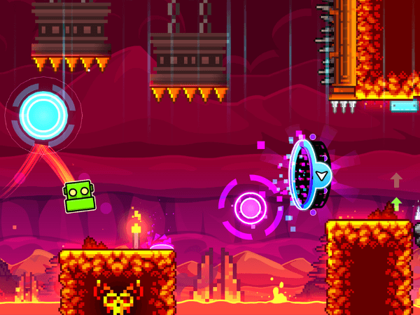 Geometry Dash Gameplay Mockup